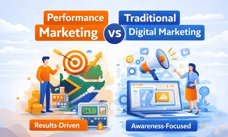 performance marketing vs traditional digital marketing