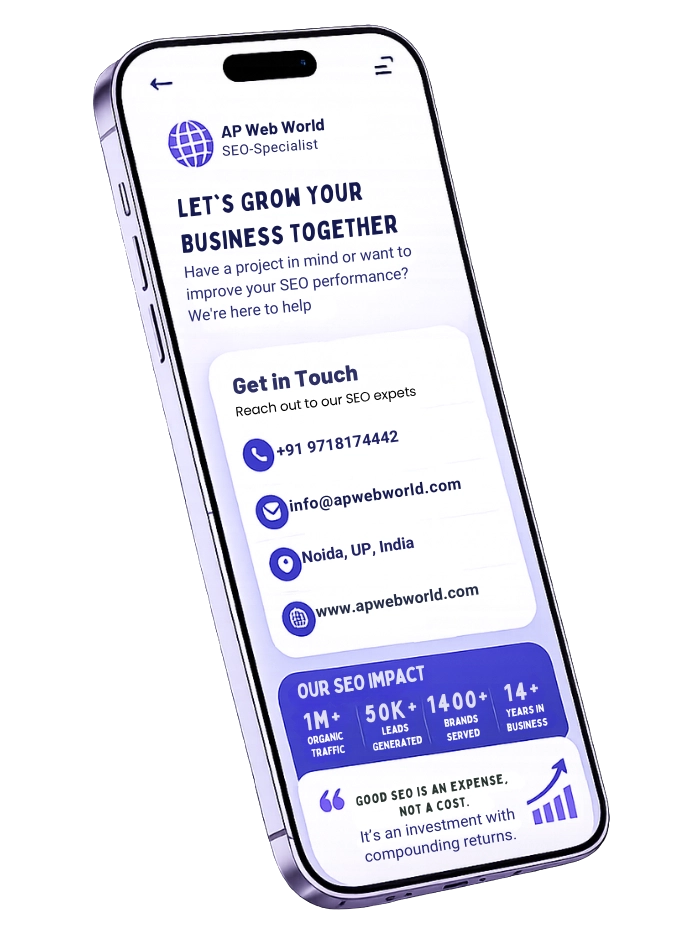get in touch with ap web world